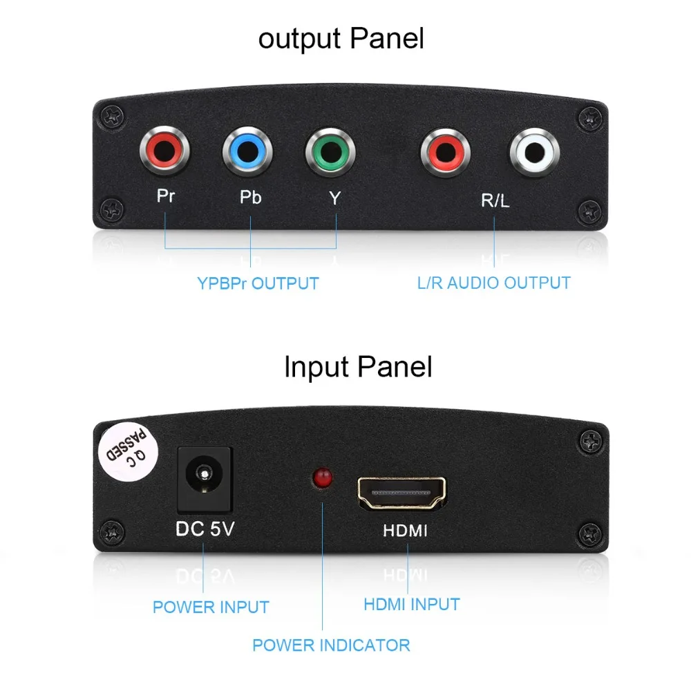 HDMI к компонентному Ypbpr видео и аудио 5RCA конвертер для PS4 DVD tv с USB кабель
