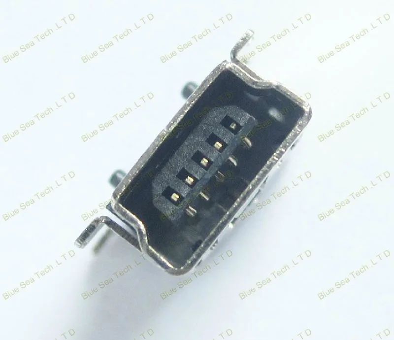 DIY новый 5PF 180 градусов Mini-USB Mini USB гнездовой разъем гнезда PCB Mount SMD латунный корпус |