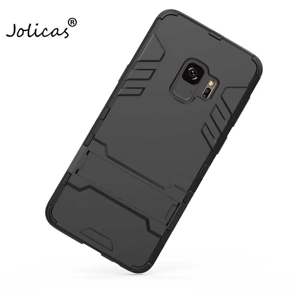 Cover For Samsung Galaxy S9 Case Hybrid Hard Back Plus S9+ Stand Phone Cases Anti Knock Coque Samsumg | Мобильные телефоны и