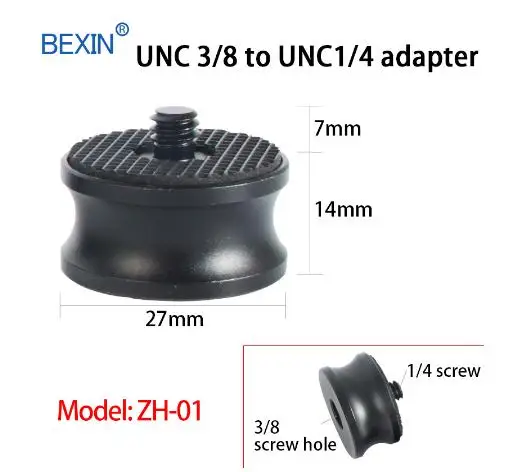 BEXIN 3/8 поворот 1/4 адаптер Винт для камеры штатив панорамирование/наклон слайд
