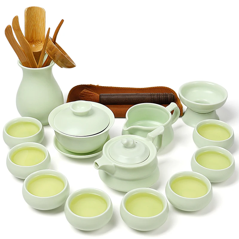 Ceramic kiln tea set kung fu sets teapot teacup boutique luxury gift ceramic cups | Дом и сад