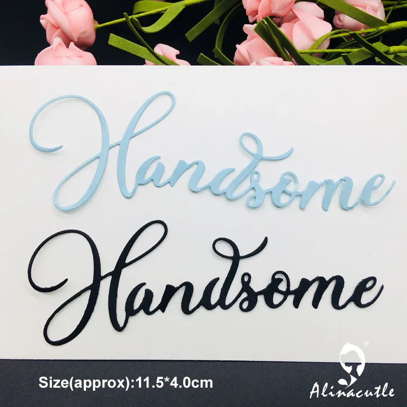 Высечки металла высечки Красивые буквы Alinacraft скрапбук Бумага Ремесло альбом