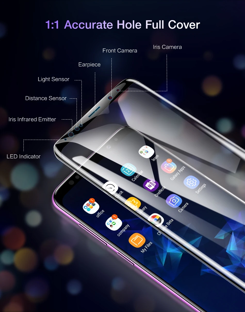KISSCASE 5D HD полный охват Экран протектор для samsung Galaxy S9 S9 плюс S8 плюс пленка мягкий Экран протектор для samsung S8 S9