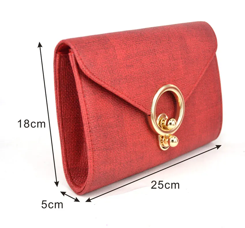 Модная дизайнерская Красная дамская сумочка на плечо с клапаном и цепочкой