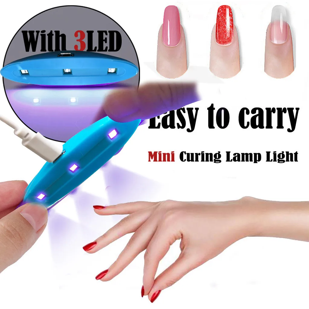 УФ светодиодный светильник Сушилка для ногтей 5 Вт Портативный Micro Mini USB кабель для домашнего использования сушилка для гель-лака машина мини-лампа с USB инструмент для ногтей LD