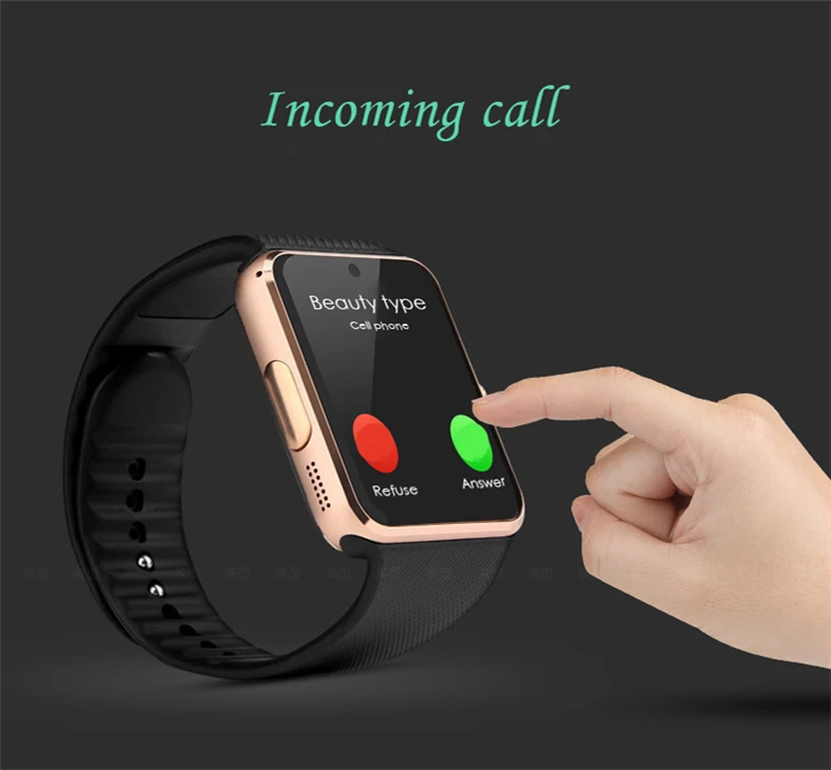 HIXANNY Uhr синхронизация уведомления Stepcounter Push Nachricht поддержка Sim Karte Bluetooth подключение Android телефон умные часы