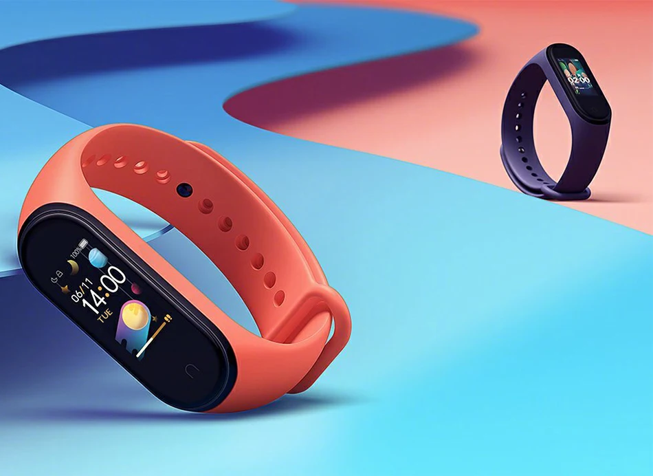 Xiaomi Mi браслет 4 умный английский Русский Испанский фитнес-браслет с частотой сердечных сокращений 135 мАч Bluetooth 5,0 50 м водонепроницаемый