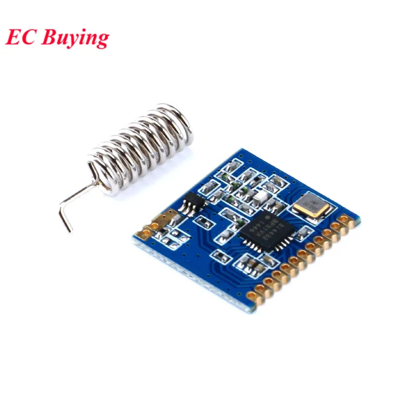 SI4432 915MHZ 1pc SI4432 модуль 433 МГц 868 МГц 915 МГц беспроводной модуль связи приемопередатчика беспроводной связи с пружинной антенной - Цвет: SI4432 915MHZ 1pc