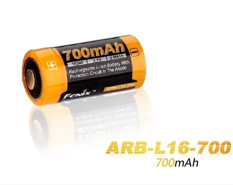 2 шт./лот Fenix ARB-L16-700 3 6 В 16340 700 мАч перезаряжаемая литий-ионная батарея с защитной