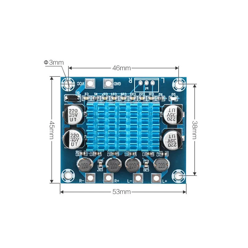 Lusya Mini Class D цифровой аудио усилитель мощности 30 Вт * 2 стерео 0 Amplificador C6 001|Усилители