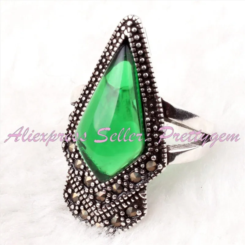 Бесплатная Доставка 9x11 мм Ромб Формы Бусин Старину Тибетский Серебряный