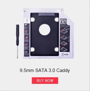 CHIPAL 2nd HDD Caddy 9,5 мм SATA 3,0 для 2,5 ''9 мм 7 мм 2 ТБ SSD чехол Корпус жесткого диска для ноутбука Optibay CD-ROM DVD-ROM