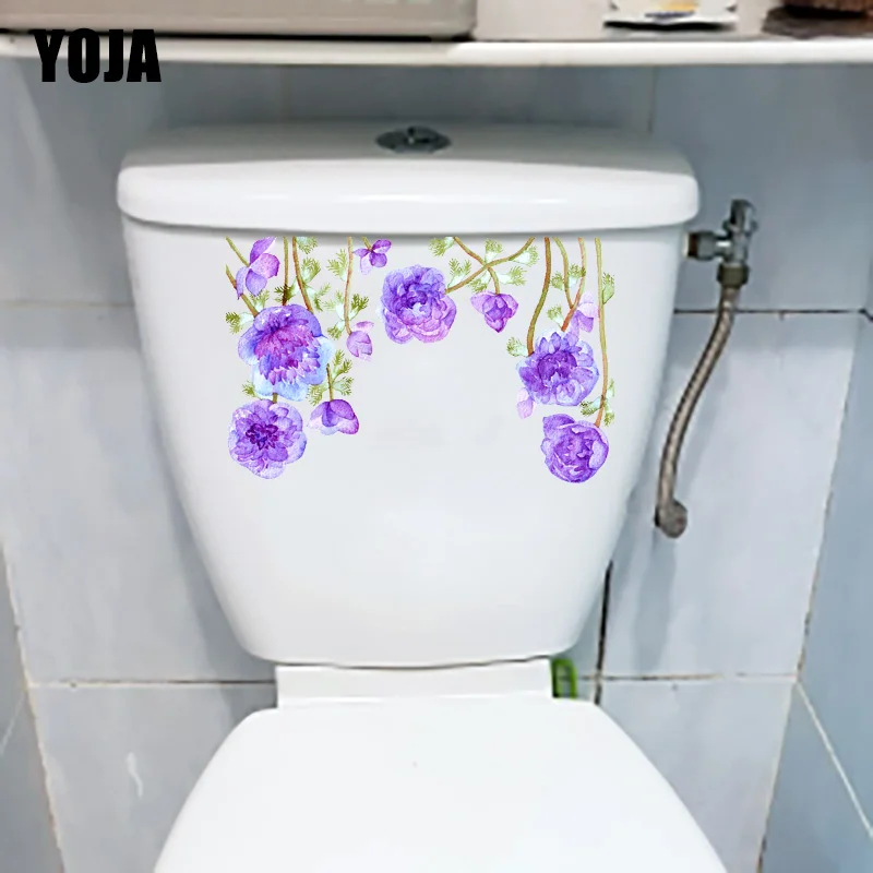 YOJA 23 5*15 см Фиолетовый завод свежий домашний Настенный декор креативный стикер