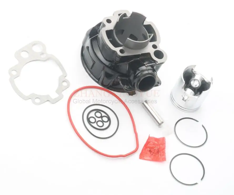 90cc cylinder kit 90cc 49 мм Большой Диаметр цилиндра комплект и высокое качество коленчатого вала для peugeot XP6-Enduro 50 NK7 XP7 XPS Street EVO XR6 XR7 50cc AM6 2T - Цвет: 90cc cylinder kit