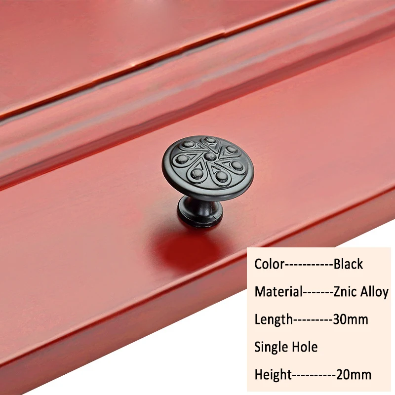 8pcs Country Style Door Handles Black Drawer Pulls Kitchen Cabinet and Knobs Furniture | Обустройство дома