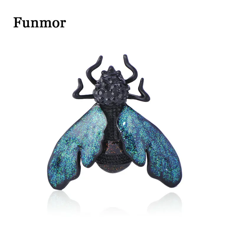 Реалистичная эмалированная брошь Funmor в виде насекомых искусственная для детей