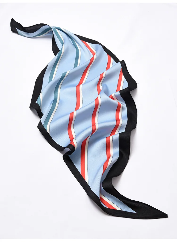 32x115 см, женские банданы, многофункциональный шелковый шарф, атласные маленькие квадратные шали, Сумка с лентами, Женский офисный шейный платок