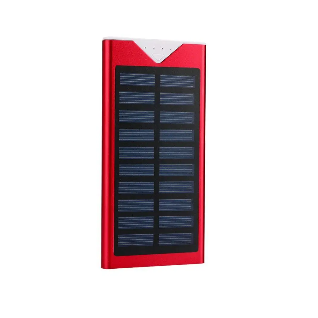 Внешний аккумулятор на солнечной батарее 30000 мАч 2 USB LED портативное зарядное