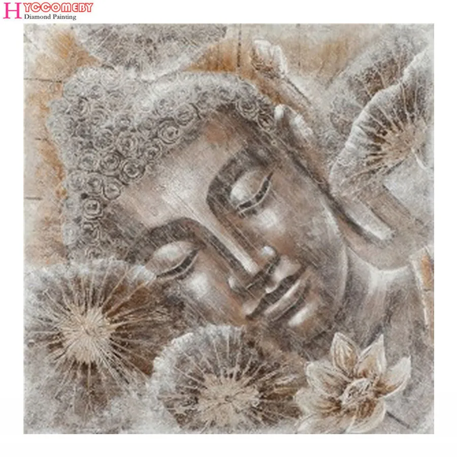 Full Square Drill 5D DIY Diamond Painting &quotBuddha flower&quot 3D Embroidery Cross Stitch Mosaic Set Home Decor Gift VIP | Дом и сад
