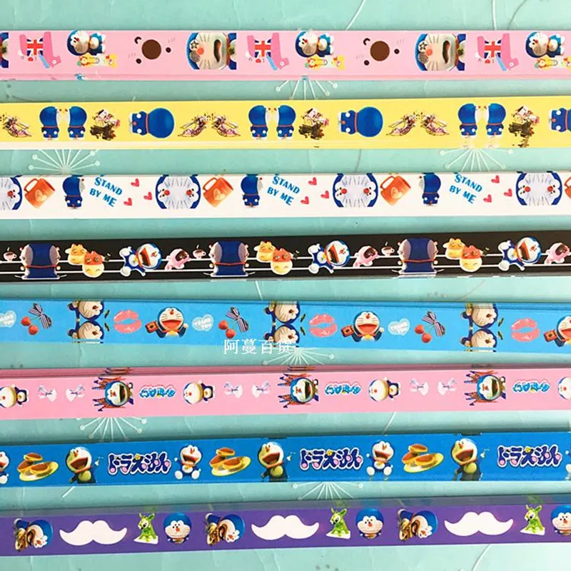 48 шт Doraemon Рюш Бумага кошка Lucky Star со звездно полосатым популярная модель высокого