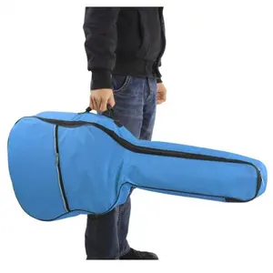 Чехол Gig Bag с мягкой подкладкой для фолк-гитары 39 40 41 дюймов небесно-голубой
