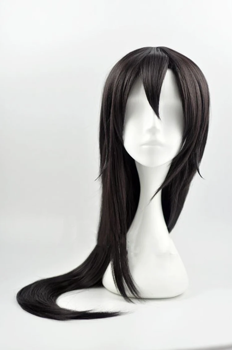 

Biamoxer Sword Art Online GGO Kirigaya Kazuto Kirito Cosplay Wigs 100cm Long Chocolate Color Heat Resistant Cosplay Costume Wig
