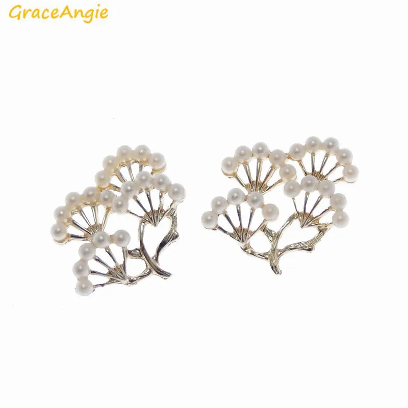 Подвеска GraceAngie 3 шт. блестящий золотой цвет жемчужное ожерелье на ветке подвеска