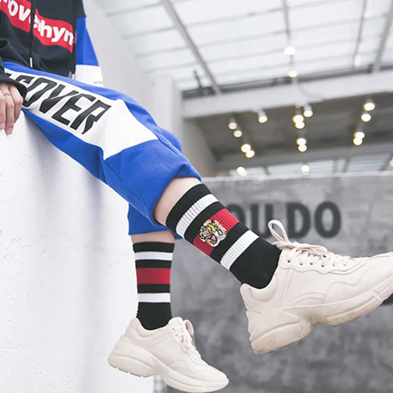 Мужские и женские модные спортивные баскетбольные носки из хлопка с
