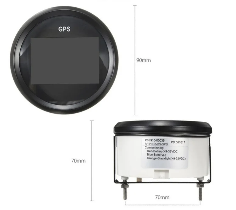 Новинка Цифровой GPS Спидометр 85 мм одометр 0 999 узлов км/ч миль/ч 12 В/24 В с