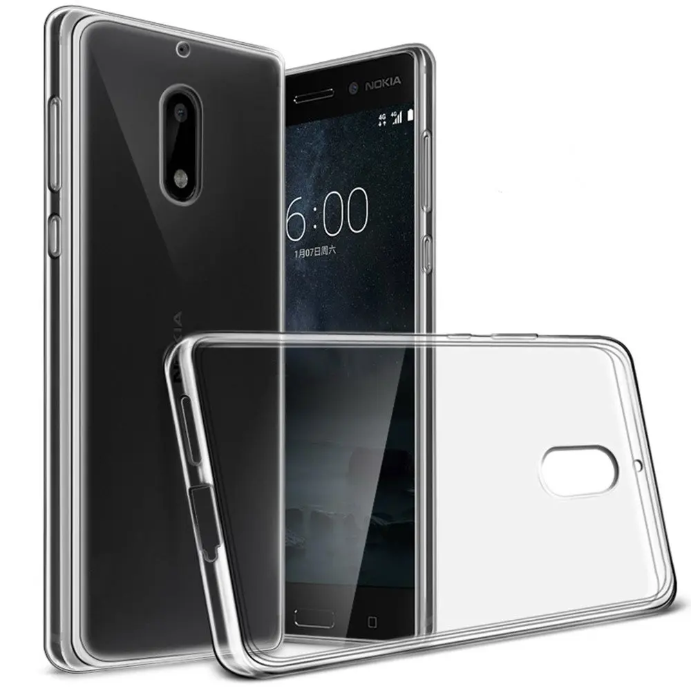 Ультратонкий Прозрачный мягкий силиконовый чехол из ТПУ для телефона Nokia 9 5 6 3 1 7 8