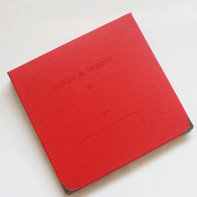 Red Корейский креативный Альбом для монет, книга для сбора монет, жесткое лицо, для хранения билетов, альбом для коллекционеров монет для коллекции денежных знаков - Цвет: Red