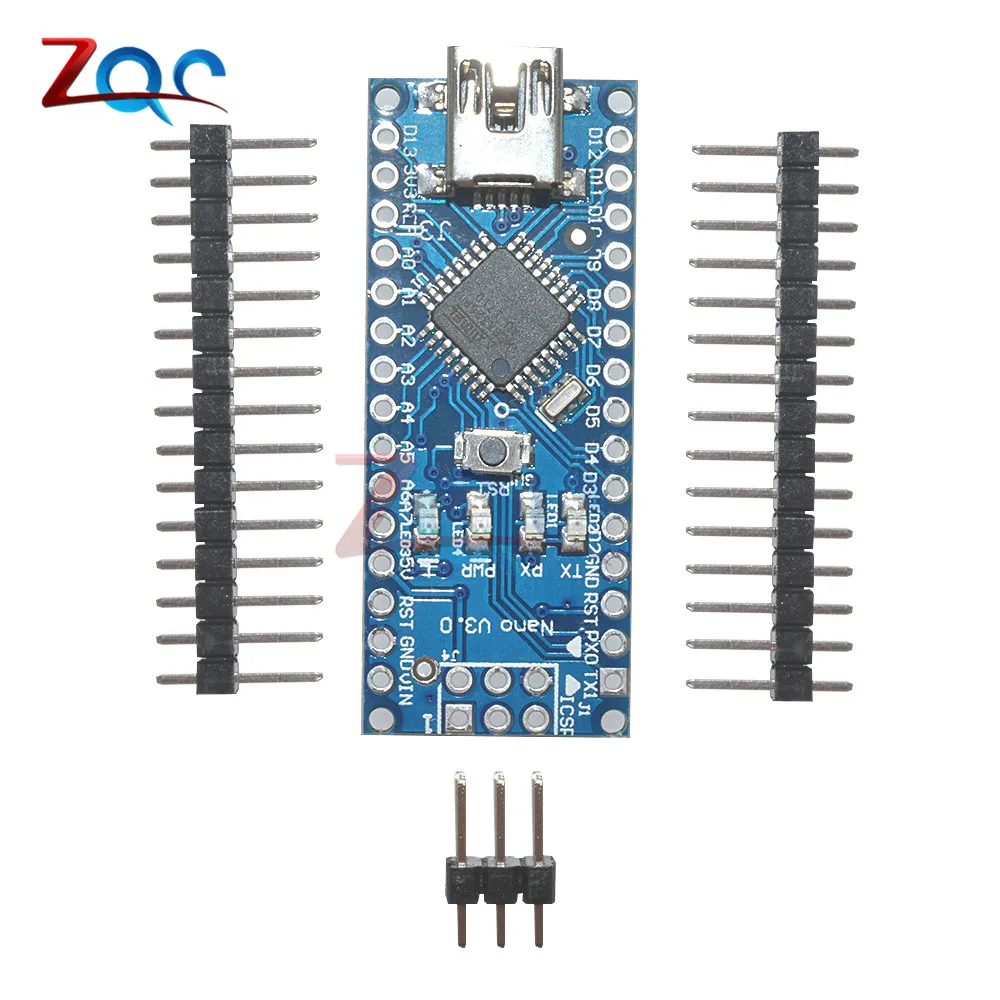 Микроконтроллер Atmega328 Mini USB Nano 3 0 микроконтроллер для Arduino FT232 5 В 16 м плата модуль с