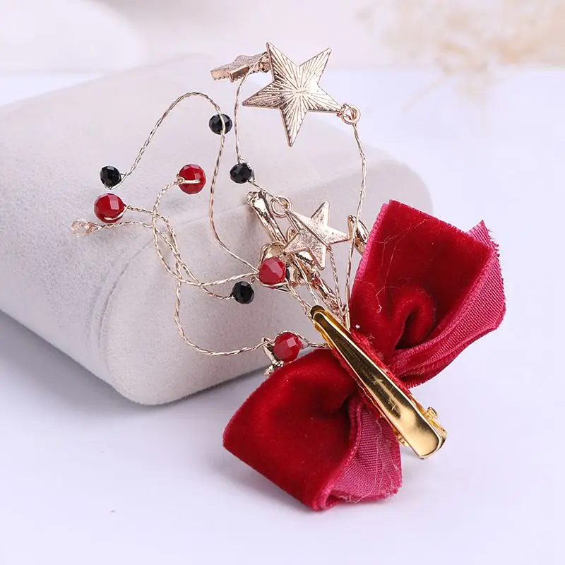Набор ювелирных изделий из красного бархата в стиле барокко заколки для волос +