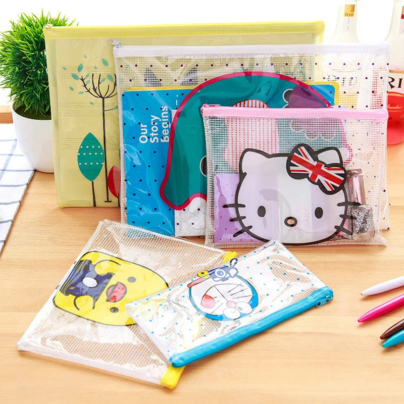 Прозрачный A4 папка для документов Тоторо Kitty буклет карандаш пластиковая ручка