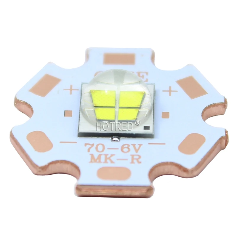 1 шт. 7070 20 Вт 6 в 12 В Led замена Cree XLamp XHP70.2 XHP50.2 светодиодный излучатель холодный белый 6500k синий светодиодный чип света с 20 мм Cooper PCB