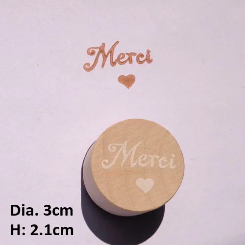 1 шт. с днем рождения деревянный штамп Merci ручной работы узор DIY канцелярские товары деревянный Стандартный штамп школьные офисные принадлежности резиновые штампы - Цвет: Merci