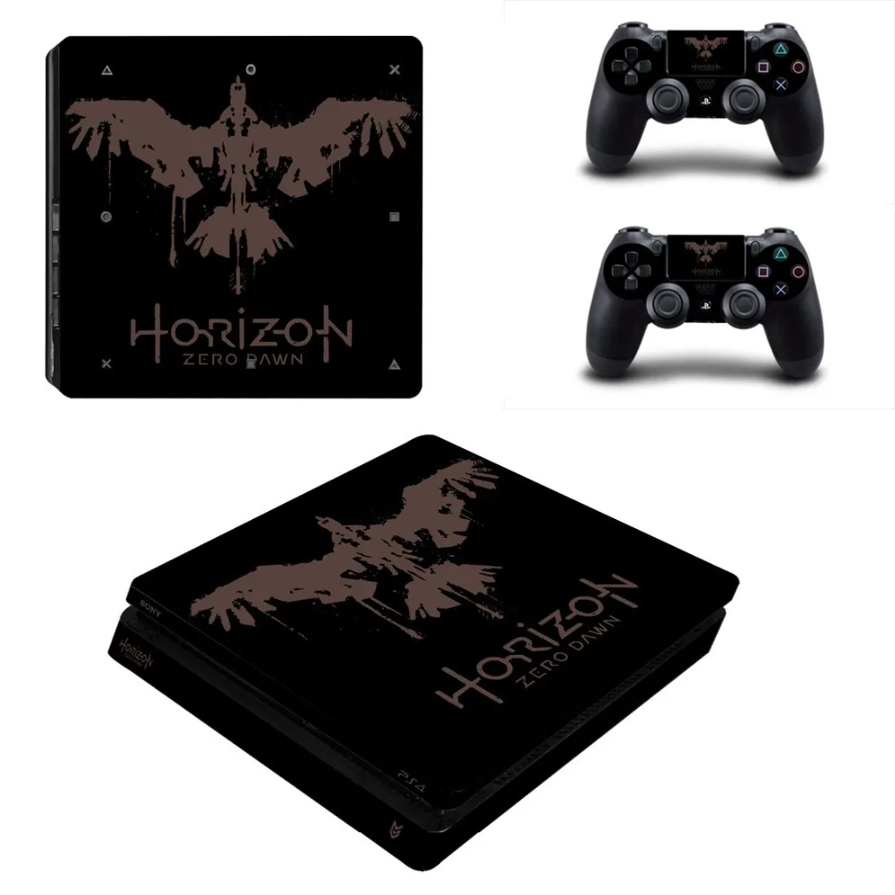 Виниловая наклейка для контроллера PS4 Slim "Horizon Zero Dawn".