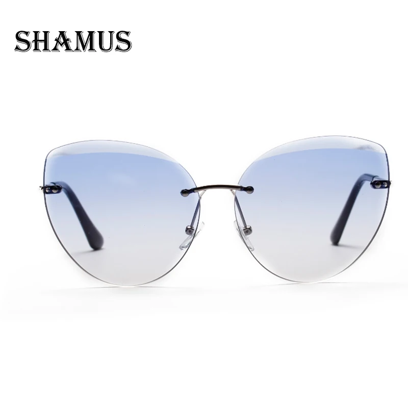 Роскошные женские солнцезащитные очки SHAMUS в форме кота брендовые дизайнерские