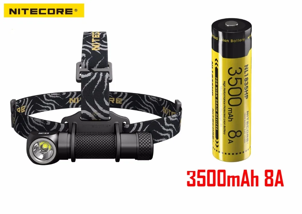 Новинка 2017 высокопроизводительный налобный фонарь Nitecore HC33 CREE XHP35 со светодиодной