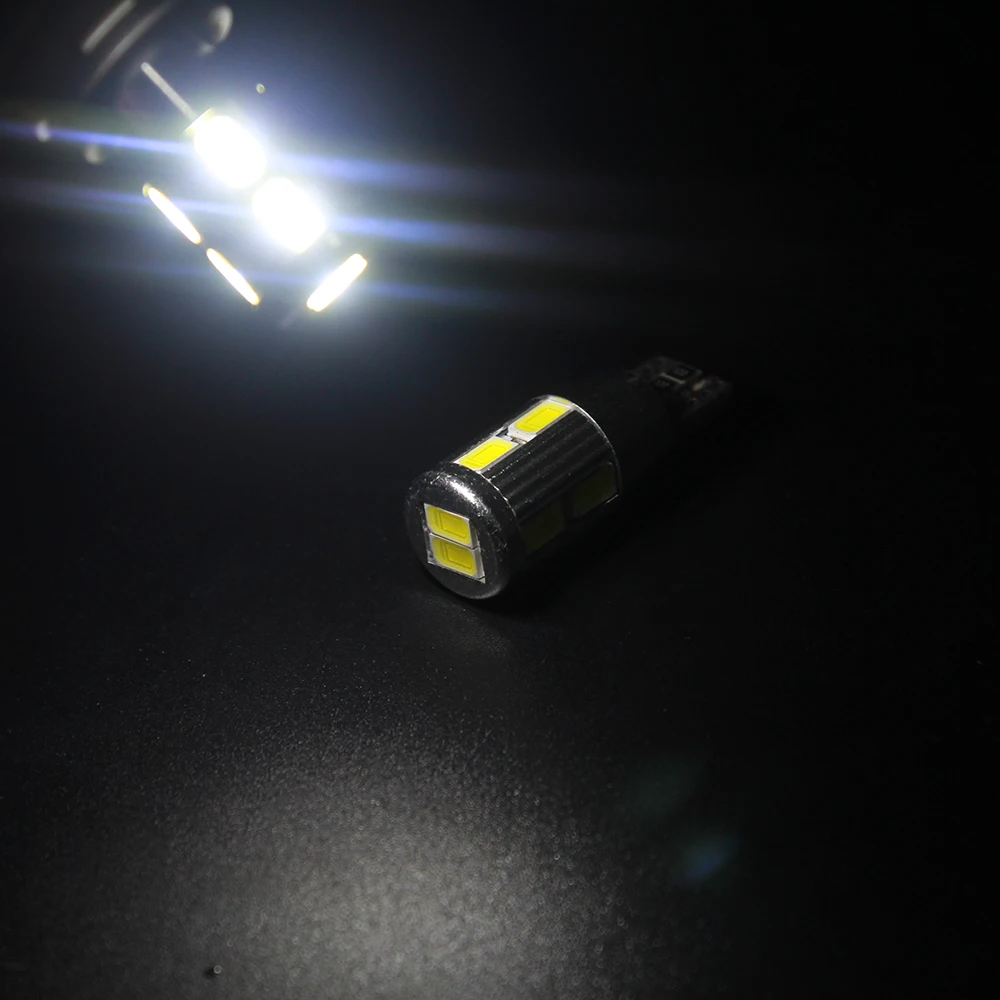 2 шт. T10 W5W 195 168 LED Canbus 5730 10 SMD Светодиодные Автомобильные светодиоды без ошибок Can bus