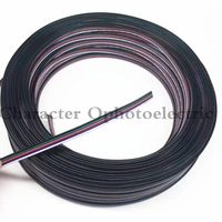 10mlot tinned copper cable 22awg 5 pin rgb cable pvc insulated wire 22 awg wire electric wire led cable diy connect