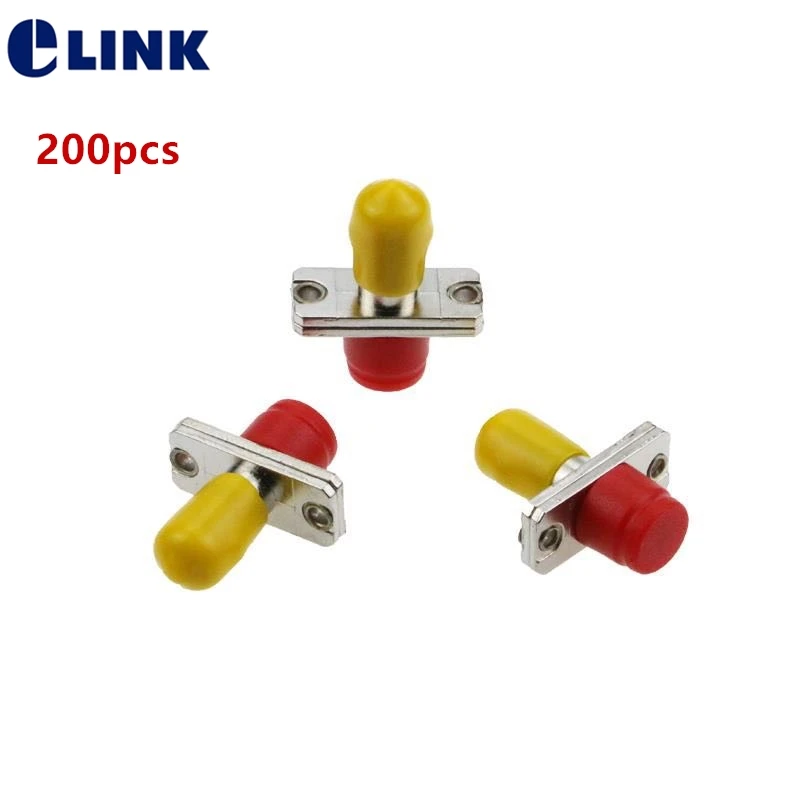 200PCS ST TO FC fiber adapter SM MM UPC APC ceramic sleeve optical fibre coupler telecom level top quality connector ELINK