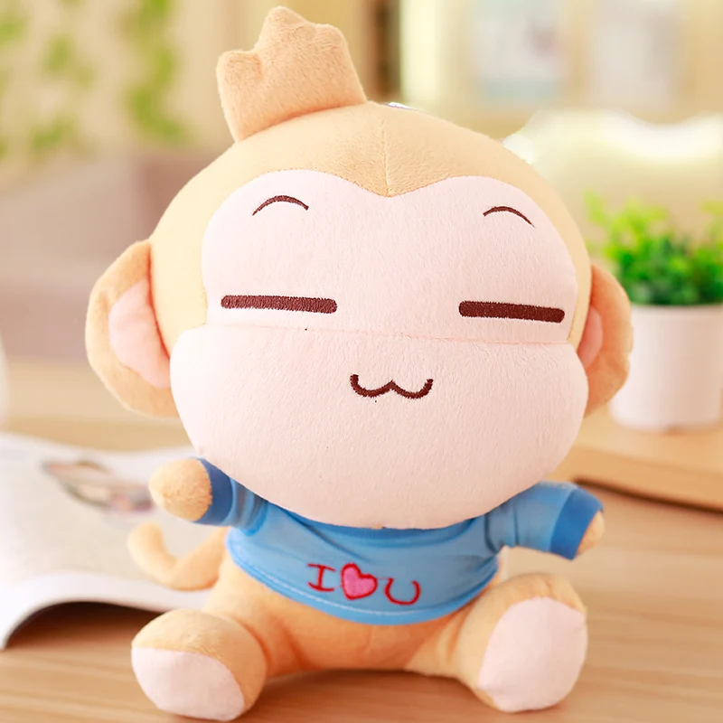 Игрушек! Супер милые плюшевые игрушки пара обезьяна счастливый Yoci Мягкая кукла