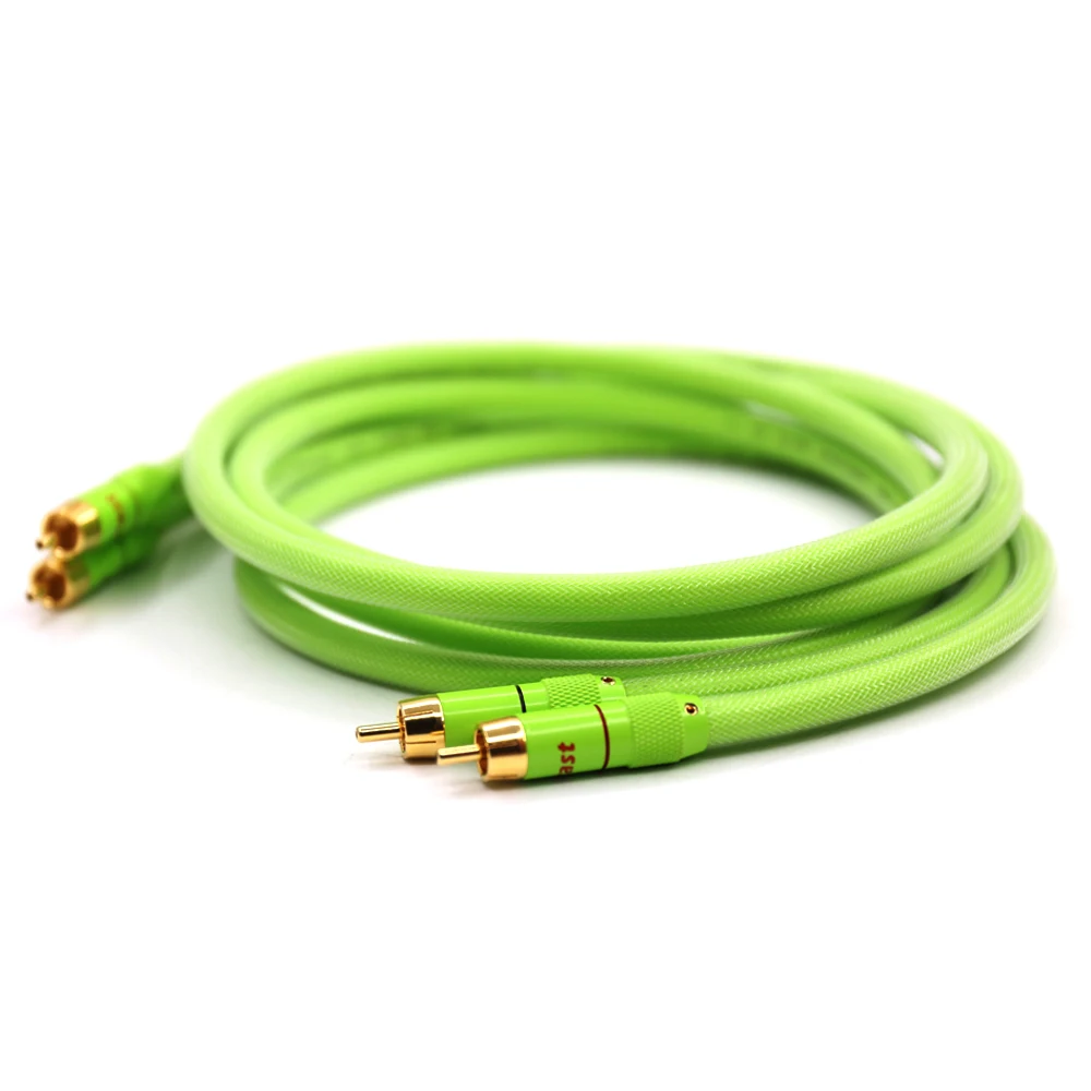 A51 HI END Audio 5N OFC медный соединительный кабель с позолоченным разъемом RCA Fi