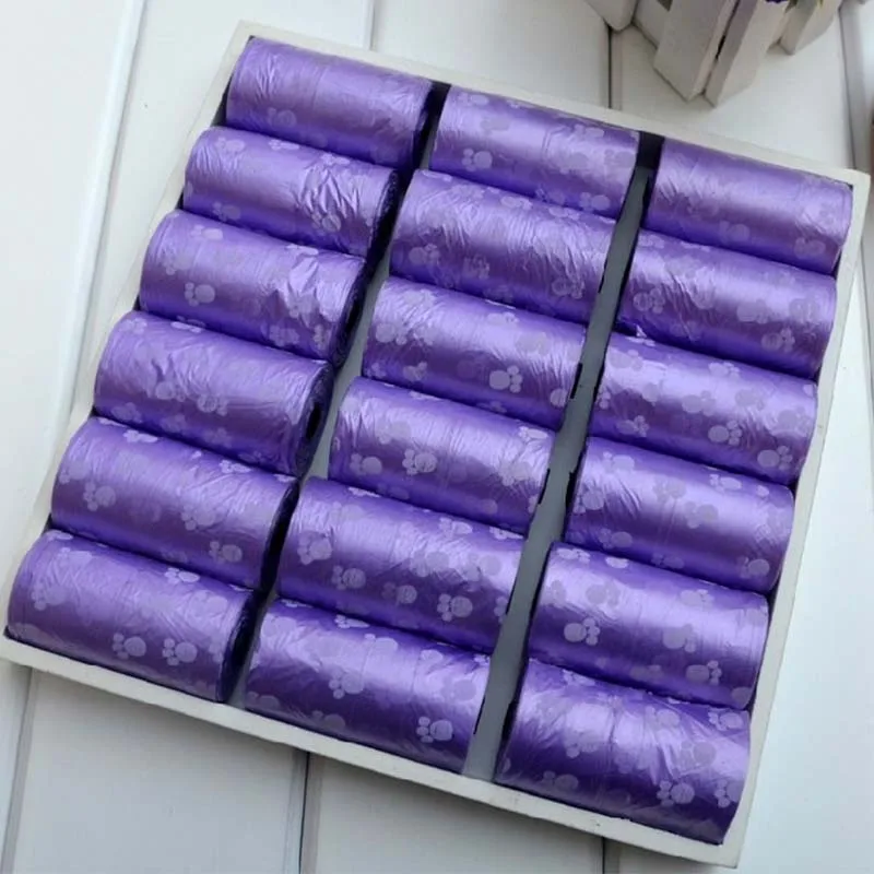 6 Rolls Dog Poop Bag for Pets Waste Garbage Bags Carrier Biodegradable Clean-up Pick Up Clean For | Дом и сад