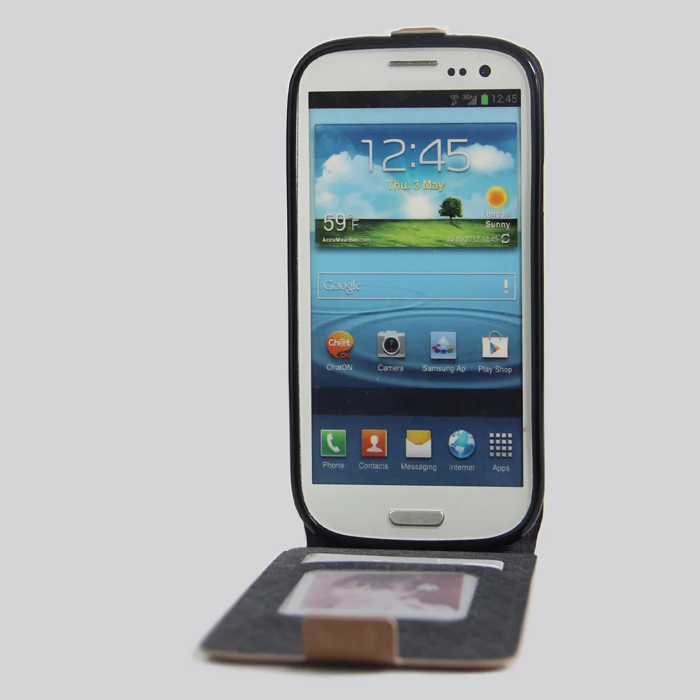 Роскошный чехол-бумажник из искусственной кожи для Samsung Galaxy S3 SIII I9300 S 3 I9300i Duos Neo i9301