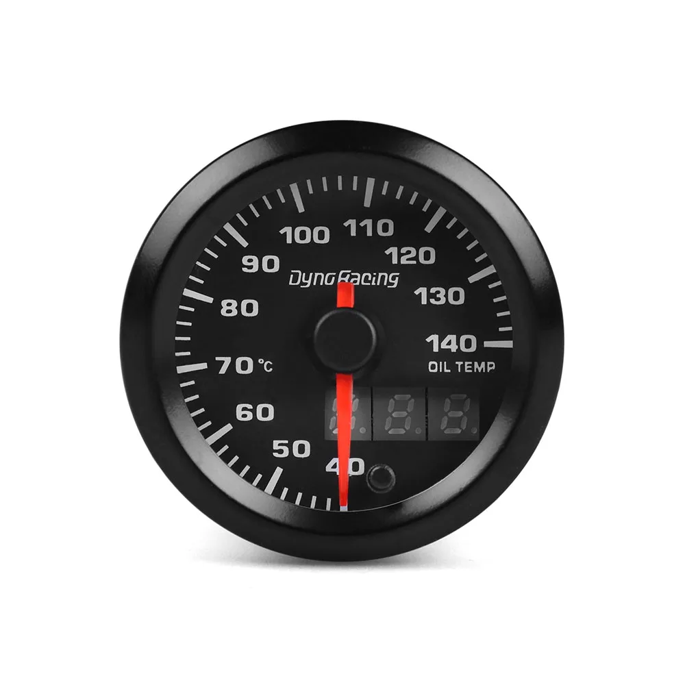 Dynoracing двойной дисплей 52 мм 7 цветов маслометр 40-140 градусов Цельсия измеритель