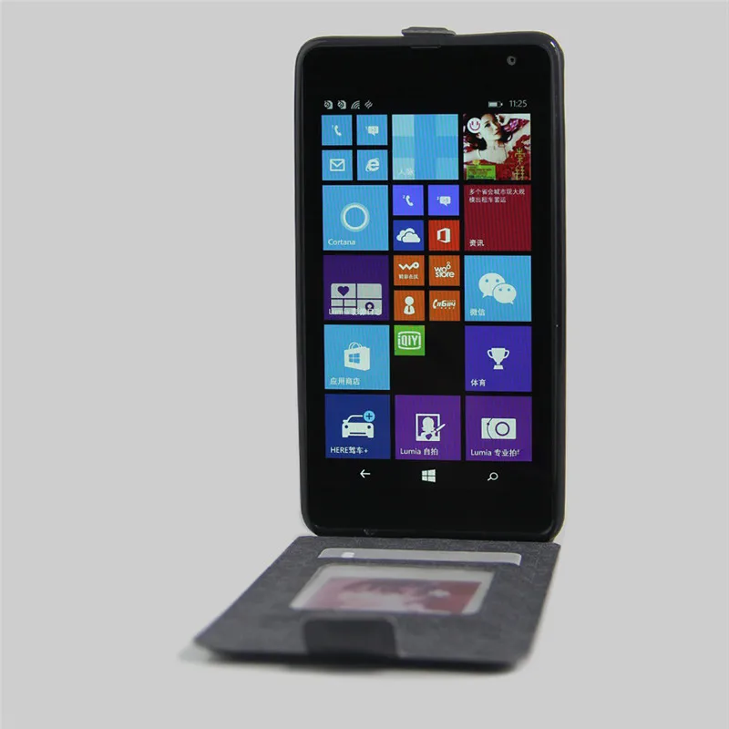 Чехол для Lumia 535 Роскошный кошелек обложка на заднюю панель из искусственной кожи