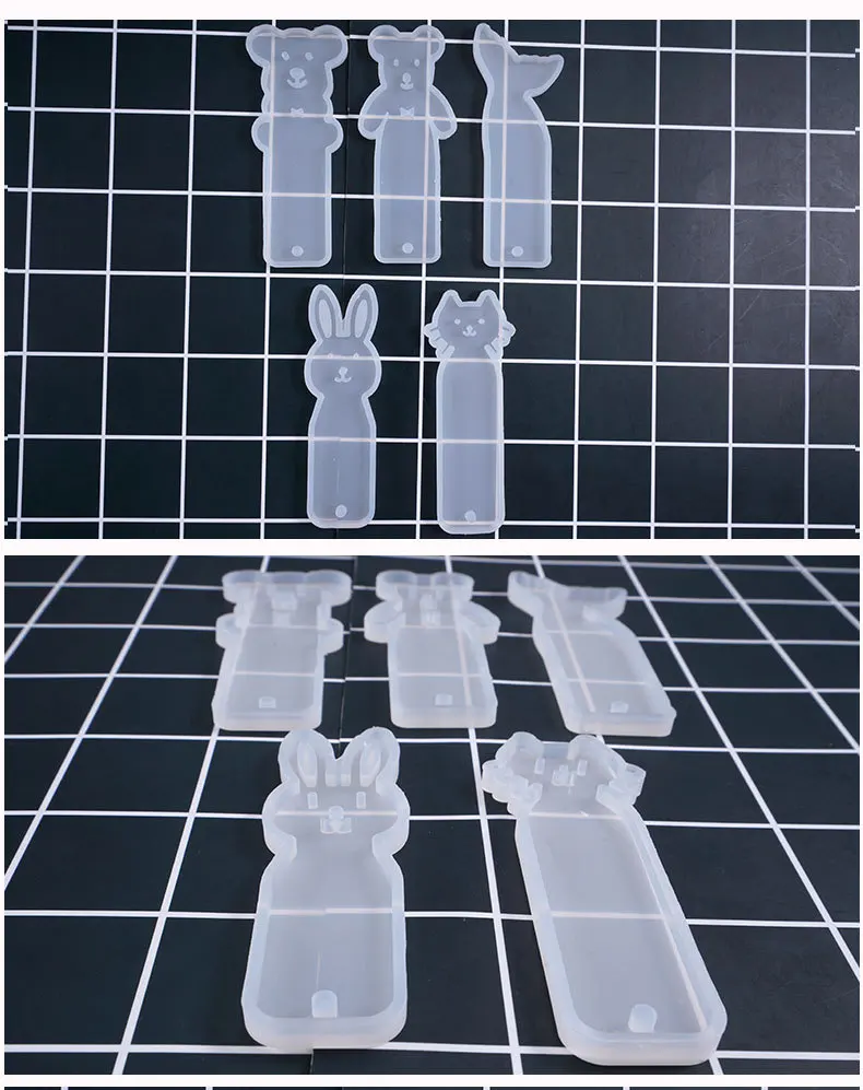 1 шт. силиконовая высушенная форма с кулоном в виде кролика кота медведя дельфина