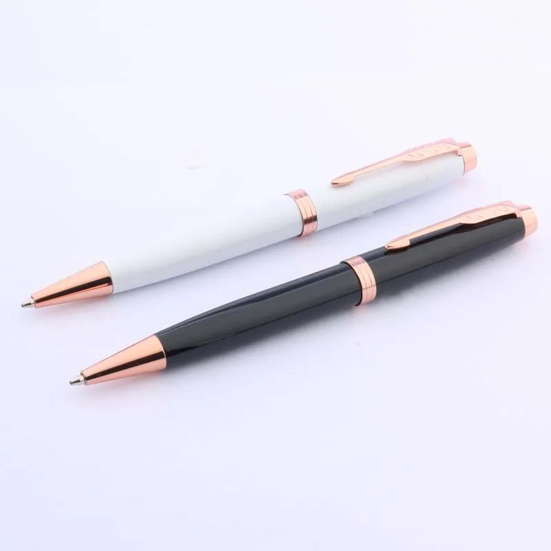 New fashion Rose gold black white arrow decoration Painted Metal Ballpoint Pen | Канцтовары для офиса и дома